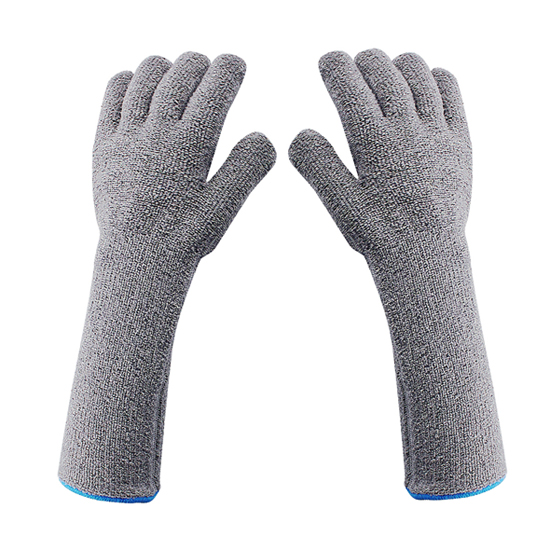 S1070D 38cm extended gauntlet arm shield flame retardant terry cloth gloves