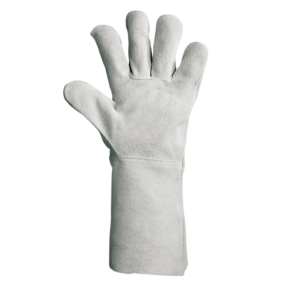 Long cuff split leather safety gloves for industrial welding