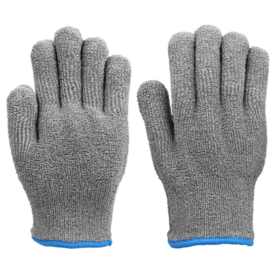 S1070D 25cm cotton terry heat resistant gloves heavy duty insulation