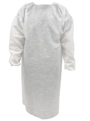 Unisex non woven wraparound disposable isolation gown for hygienic processing